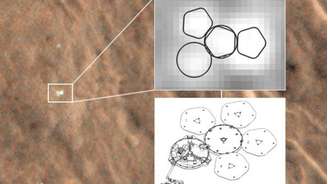 <p>Imagens da Nasa mostram o local onde a Beagle2 pousou</p>