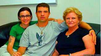O brasileiro Rodrigo Gularte, executado na Indonésia, com a família