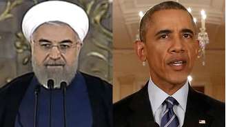 O presidente do Irã, Hassan Rouhani, e o dos EUA, Barack Obama, anunciaram o acordo praticamente ao mesmo tempo nesta terça-feira.