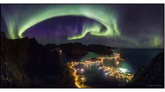 Fotos de paisagens celestes foram selecionados como vencedores do prêmio anual Fotografia da Terra e do Céu - TWAN, na sigle em inglês. Na categoria principal, Alex Conu venceu com sua imagem de uma aurora boreal sobre a região de Lofoten, na Noruega.