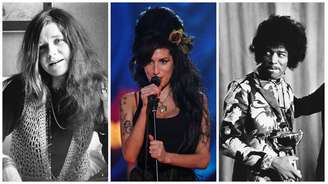 Janis Joplin, Amy Winehouse e Jimi Hendrix morreram aos 27 anos
