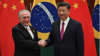 Em primeiro encontro bilateral, presidente brasileiro diz querer intensificar "sólida relação que foi construída ao longo do tempo" com a China