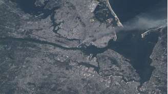 Foto feita por Frank Culbertson pouco depois dos ataques às Torres Gêmeas.