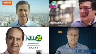 Nenhum dos quatro mais bem colocados na disputa pela prefeitura de Belo Horizonte exibe nome e logomarca de seu respectivo partido