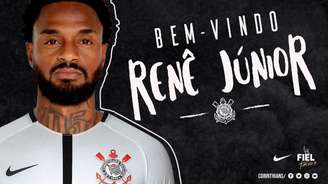 Corinthians anunciou a contratação de Renê nesta quinta (Reprodução / Twitter)