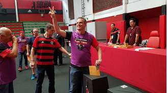 Rodolfo Landim é eleito o novo presidente do Flamengo.