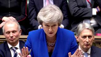 Premiê britânica, Theresa May, no Parlamento
16/01/2019
Reuters TV via REUTERS