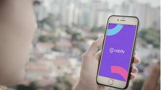 App do Cabify no celular 
