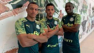Gabriel Veron, Gabriel Menino e Patrick de Paula sonham com chance no sábado (Foto: Divulgação/Ag. Palmeiras)