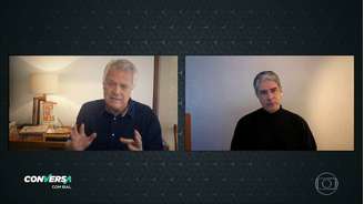 O jornalista William Bonner participou do programa 'Conversa com Bial'