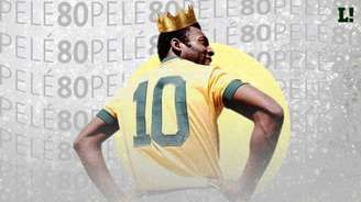 Aclamado no mundo do futebol, Pelé completa 80 anos nesta sexta-feira (Arte: LANCE!)