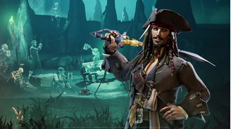 Jack Sparrow em Sea of Thieves