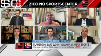 Zico durante a sua participação no programa SportsCenter desta terça-feira