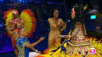Parecia cena de novela, mas era o Carnaval na Globo