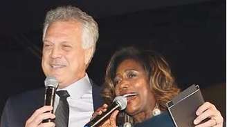 Pedro Bial e Glória Maria