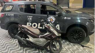 Moto apreendida com "Xeque-Mate" era dublê de outro veículo cadastrado na cidade de Orlândia, a 430 km de São Vicente