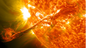 O Evento de Carrington foi causado por uma forte ejeção de massa coronal (Imagem: Reprodução/NASA)