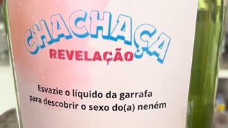 Casal viraliza com chá revelação de cachaça