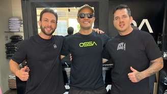 Lucas Padua, Marcos Ramos e Danilo Pierote, representantes da OSSA e do projeto esportivo 