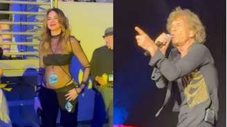 Luciana Gimenez curte show dos Rolling Stones em Nova York