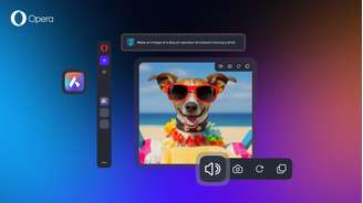 Geração de imagens via IA do navegador Opera One é impulsionada pelo Google Cloud