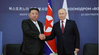 Kim Jong Un e Putin tiveram um encontro em setembro do ano passado na Rússia, em rara viagem internacional do norte-coreano