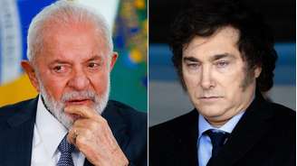 Presidentes Lula e Javier Milei.