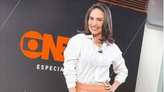 Cecília Flesch em se tempo na GloboNews: nem todos entendiam seu senso de humor ao conduzir o noticiário