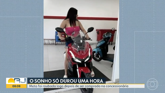 Irmãs têm moto roubada minutos depois da aquisição 