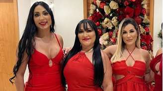 Dayanne (à esquerda), Solange (no meio) e Deolane Bezerra