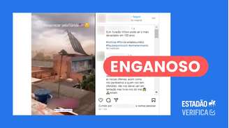 Postagem engana ao compilar vídeos antigos para associar ao furacão Milton