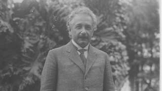 Albert Einstein, ganhador do Prêmio Nobel de física, em Buenos Aires, em 1925