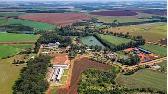 Vista aérea do campus de Lagoa do Sino da Universidade Federal de Sao Carlos (UFSCar)