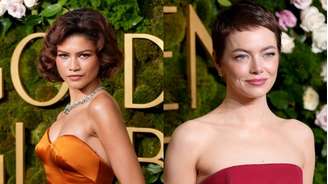 Zendaya e Emma Stone com cortes diferentes