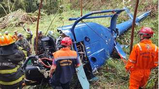 Queda de helicóptero na região de Caieiras.