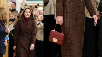 Kate Middleton com sua nova bolsa