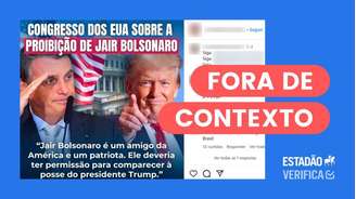 Mensagem de apoio a Bolsonaro foi postada em perfil de deputados republicanos membros da comissão de Relações Exteriores