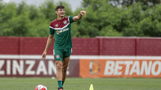 Felipe Andrade em treino do Fluminense 
