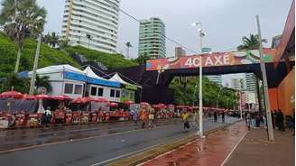 Passarela para camarote antes da interdição 