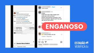 Print que aparece no vídeo mostra um e-mail que não é o endereço eletrônico institucional do político.