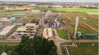 Unidade de processamento de soja e milho da Caramuru em Sorriso (MT)