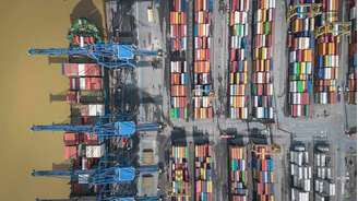 Em março, as exportações registraram alta de 5,5% na comparação com o mesmo período em 2024.