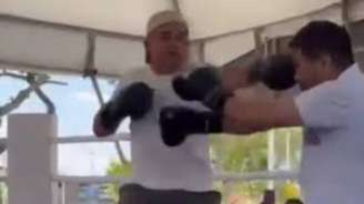 Prefeito nocauteia secretário municipal da Educação durante luta de boxe na Bahia.