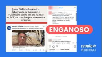 Texto compartilhado por O Globo que ironiza saúde de Bolsonaro foi produzido por coluna de humor