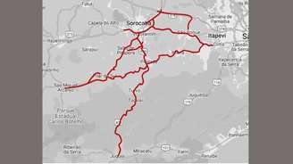 Mapa mostra as rodovias que compõem a Rota Sorocabana: quatro pedágios a menos.