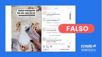 É falso que passar pomada em absorvente proporcione ‘saúde’