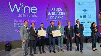 Eduardo Leite, governador do RS, participou de abertura da feira