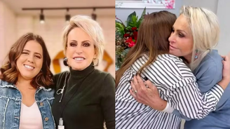 Ana Maria Braga com a amiga Tati Machado