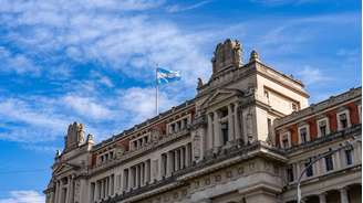 O Palácio dos Tribunais ou Palácio da Justiça no bairro de San Nicolás, em Buenos Aires, Argentina.