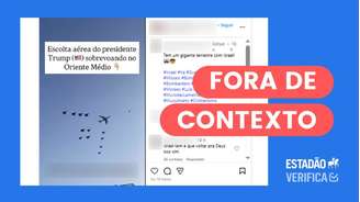 Vídeo de escolta aérea de Trump no Oriente Médio é anterior a conflito recente entre Israel e Irã
